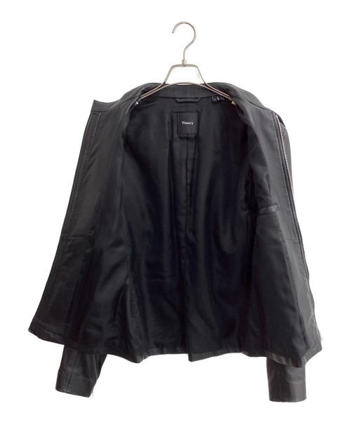 theory（セオリー）theory (セオリー) レザージャケット ブラック サイズ:Mの古着・服飾アイテム