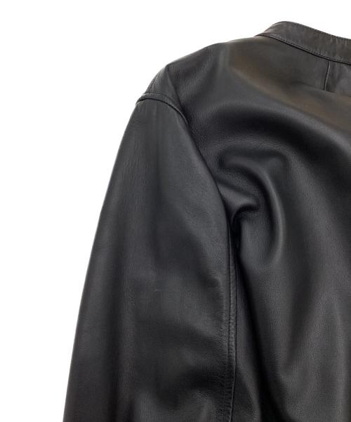 theory（セオリー）theory (セオリー) レザージャケット ブラック サイズ:Mの古着・服飾アイテム
