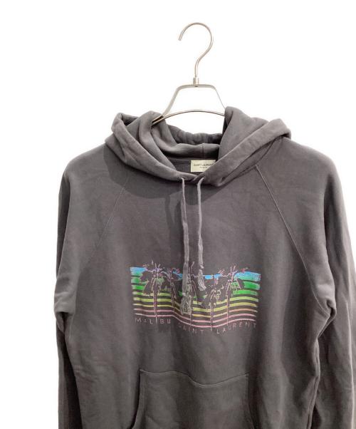 Saint Laurent Paris（サンローランパリ）Saint Laurent Paris (サンローランパリ) プルオーバーパーカー グレー サイズ:Sの古着・服飾アイテム