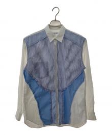 COMME des GARCONS SHIRT（コムデギャルソンシャツ）の古着「長袖シャツ」｜ホワイト×ブルー