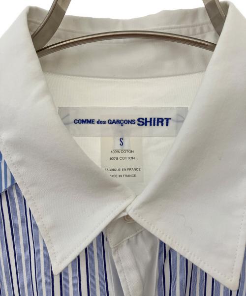 COMME des GARCONS SHIRT（コムデギャルソンシャツ）COMME des GARCONS SHIRT (コムデギャルソンシャツ) 長袖シャツ ホワイト×ブルー サイズ:Sの古着・服飾アイテム
