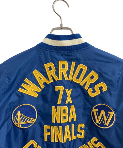 ALPHA INDUSTRIES（アルファインダストリーズ）ALPHA INDUSTRIES (アルファインダストリーズ) New Era (ニューエラ) NBA (エヌビーエー) ボンバージャケット　L-2B Bomber Jacket ブルー×アイボリー サイズ:XLの古着・服飾アイテム