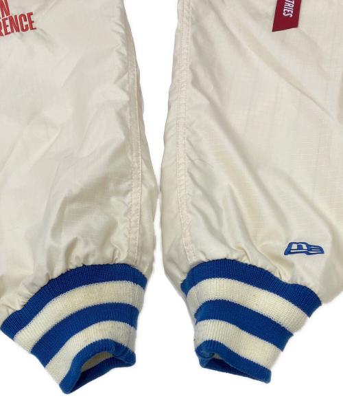 ALPHA INDUSTRIES（アルファインダストリーズ）ALPHA INDUSTRIES (アルファインダストリーズ) New Era (ニューエラ) NBA (エヌビーエー) ボンバージャケット　L-2B Bomber Jacket ブルー×アイボリー サイズ:XLの古着・服飾アイテム