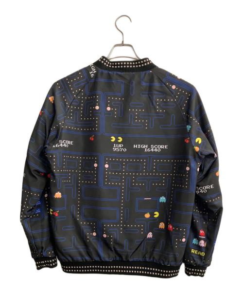 PAC-MAN（パックマン）PAC-MAN (パックマン) リバーシブルスカジャン ブラック サイズ:Lの古着・服飾アイテム