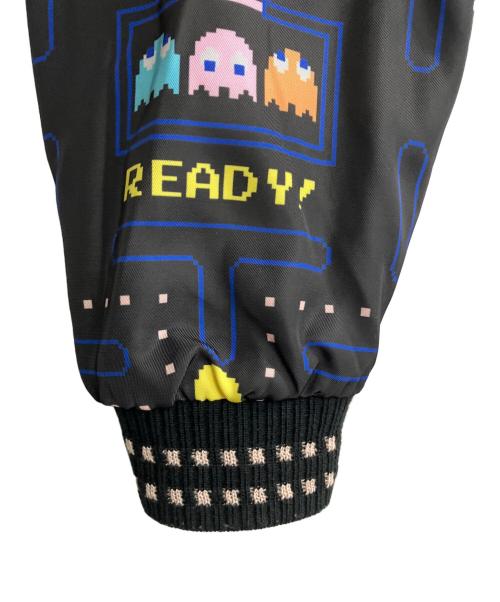 PAC-MAN（パックマン）PAC-MAN (パックマン) リバーシブルスカジャン ブラック サイズ:Lの古着・服飾アイテム