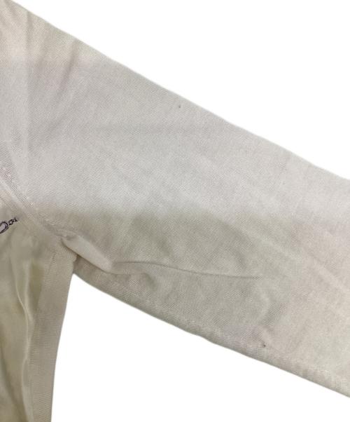 HERMES（エルメス）HERMES (エルメス) ツイルレーヌ ロングカーディガン ホワイト サイズ:Mの古着・服飾アイテム