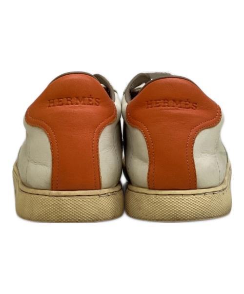 HERMES（エルメス）HERMES (エルメス) レザーローカット ホワイト サイズ:35 1/2の古着・服飾アイテム