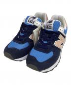 NEW BALANCEニューバランス）の古着「574」｜ネイビー×ピンク