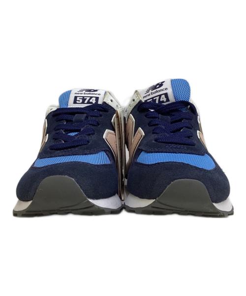 NEW BALANCE（ニューバランス）NEW BALANCE (ニューバランス) 574 ネイビー×ピンク サイズ:22.5の古着・服飾アイテム