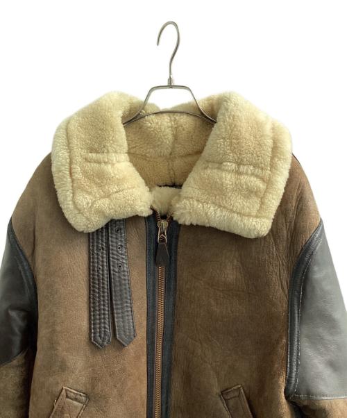 AVIREX（アヴィレックス）AVIREX (アヴィレックス) ムートンジャケット ブラウン サイズ:38の古着・服飾アイテム