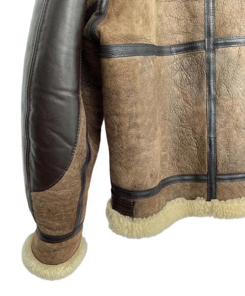 AVIREX（アヴィレックス）AVIREX (アヴィレックス) ムートンジャケット ブラウン サイズ:38の古着・服飾アイテム