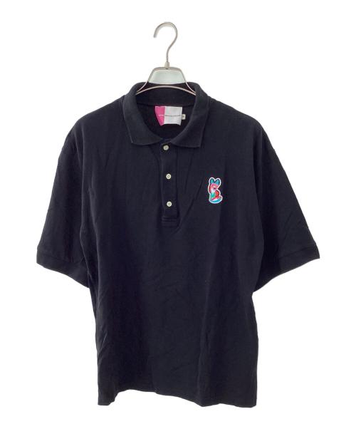 maison kitsune（メゾンキツネ）maison kitsune (メゾンキツネ) ポロシャツ　ACIDE FOX ブラック サイズ:Mの古着・服飾アイテム