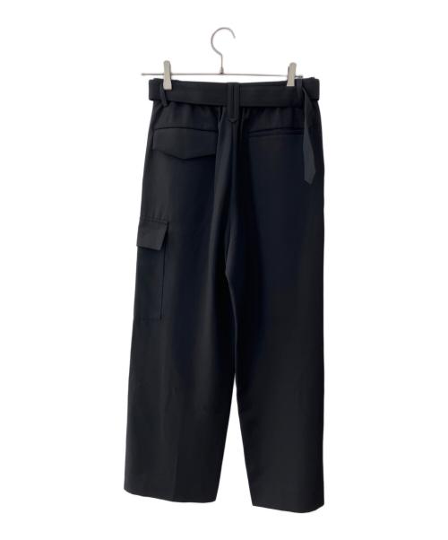 CULLNI（クルニ）CULLNI (クルニ) Chambray Twill Patch Pocket Wide Pants ブラック サイズ:1の古着・服飾アイテム