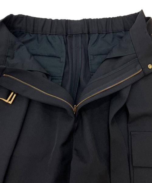 CULLNI（クルニ）CULLNI (クルニ) Chambray Twill Patch Pocket Wide Pants ブラック サイズ:1の古着・服飾アイテム