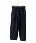 CULLNI (クルニ) Chambray Twill Patch Pocket Wide Pants ブラック サイズ:1：13000円