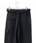 中古・古着 CULLNI (クルニ) Chambray Twill Patch Pocket Wide Pants ブラック サイズ:1：13000円