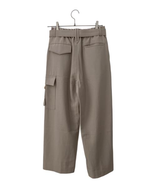 CULLNI（クルニ）CULLNI (クルニ) Chambray Twill Patch Pocket Wide Pants ベージュ サイズ:1の古着・服飾アイテム