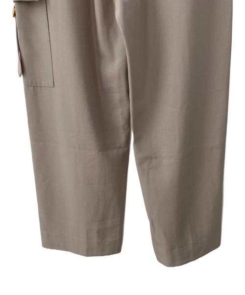 CULLNI（クルニ）CULLNI (クルニ) Chambray Twill Patch Pocket Wide Pants ベージュ サイズ:1の古着・服飾アイテム