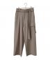 CULLNI（クルニ）の古着「Chambray Twill Patch Pocket Wide Pants」｜ベージュ