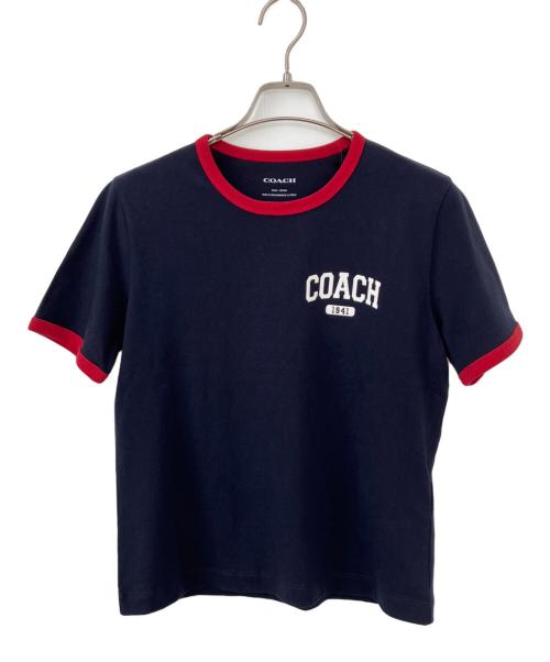 COACH（コーチ）COACH (コーチ) 半袖カットソー ネイビー サイズ:Sの古着・服飾アイテム