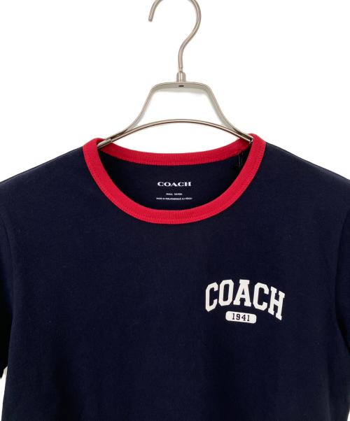 COACH（コーチ）COACH (コーチ) 半袖カットソー ネイビー サイズ:Sの古着・服飾アイテム