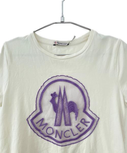 MONCLER（モンクレール）MONCLER (モンクレール) 半袖カットソー ホワイト サイズ:140の古着・服飾アイテム