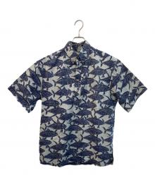 KAHALA（カハラ）の古着「プルオーバーシャツ」｜ネイビー×ライトグレー