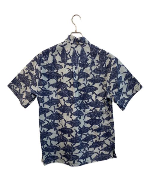 KAHALA（カハラ）KAHALA (カハラ) プルオーバーシャツ ネイビー×ライトグレー サイズ:Mの古着・服飾アイテム