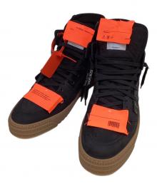 OFF-WHITE（オフホワイト）の古着「CUP SOLE 3.0 ハイカットスニーカー」｜ブラック×オレンジ