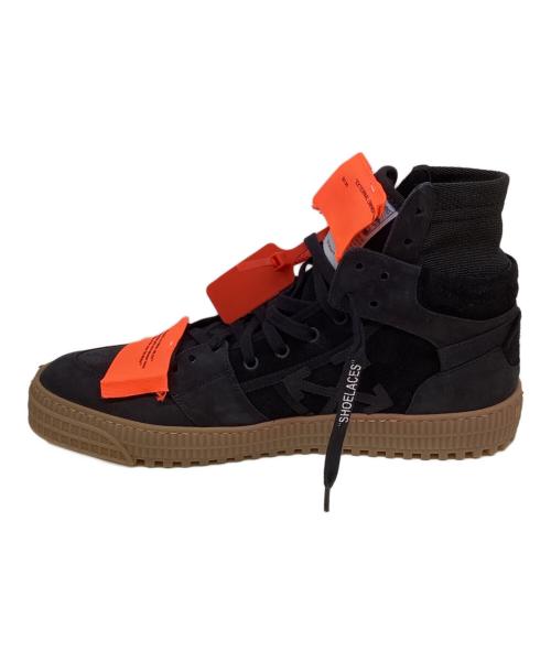 OFF-WHITE（オフホワイト）OFF-WHITE (オフホワイト) CUP SOLE 3.0 ハイカットスニーカー ブラック×オレンジ サイズ:44の古着・服飾アイテム
