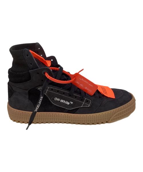 OFF-WHITE（オフホワイト）OFF-WHITE (オフホワイト) CUP SOLE 3.0 ハイカットスニーカー ブラック×オレンジ サイズ:44の古着・服飾アイテム