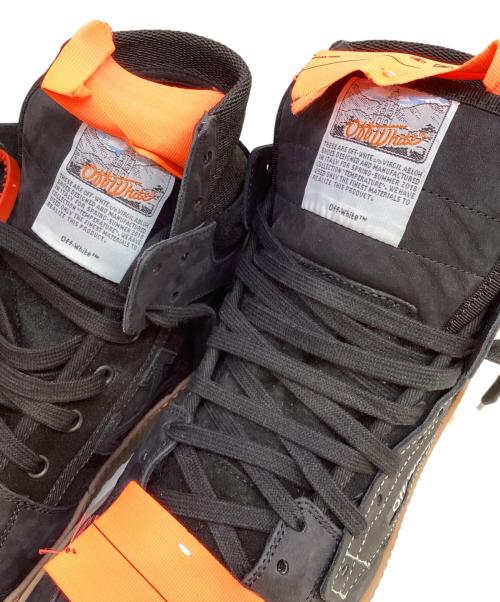 OFF-WHITE（オフホワイト）OFF-WHITE (オフホワイト) CUP SOLE 3.0 ハイカットスニーカー ブラック×オレンジ サイズ:44の古着・服飾アイテム