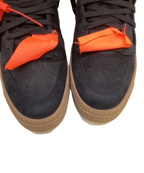 OFF-WHITE（オフホワイト）OFF-WHITE (オフホワイト) CUP SOLE 3.0 ハイカットスニーカー ブラック×オレンジ サイズ:44の古着・服飾アイテム