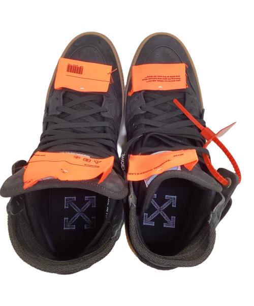 OFF-WHITE（オフホワイト）OFF-WHITE (オフホワイト) CUP SOLE 3.0 ハイカットスニーカー ブラック×オレンジ サイズ:44の古着・服飾アイテム