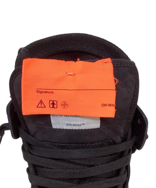 OFF-WHITE（オフホワイト）OFF-WHITE (オフホワイト) CUP SOLE 3.0 ハイカットスニーカー ブラック×オレンジ サイズ:44の古着・服飾アイテム