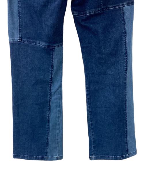 AVIREX（アヴィレックス）AVIREX (アヴィレックス) リメイクデニムパンツ ブルー サイズ:Lの古着・服飾アイテム