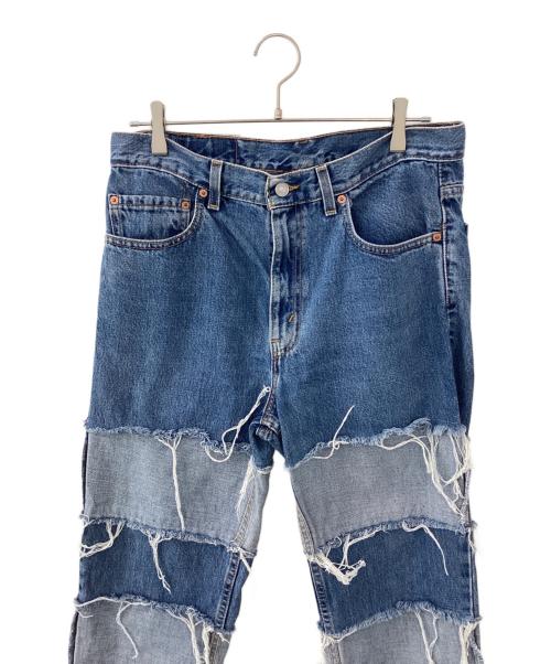 LEVI'S（リーバイス）LEVI'S (リーバイス) リメイクデニムパンツ ブルー サイズ:W34の古着・服飾アイテム