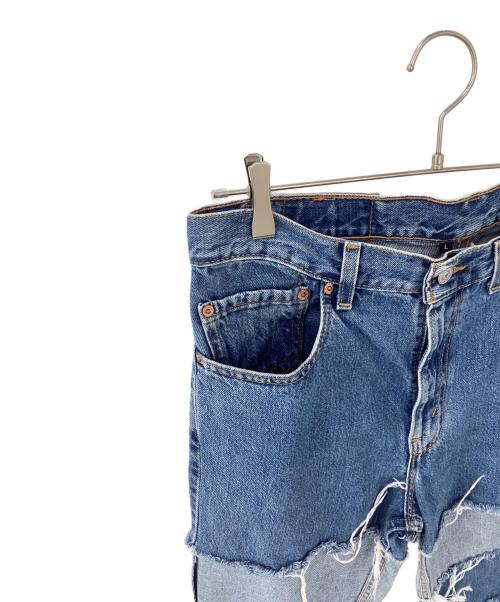 LEVI'S（リーバイス）LEVI'S (リーバイス) リメイクデニムパンツ ブルー サイズ:W34の古着・服飾アイテム