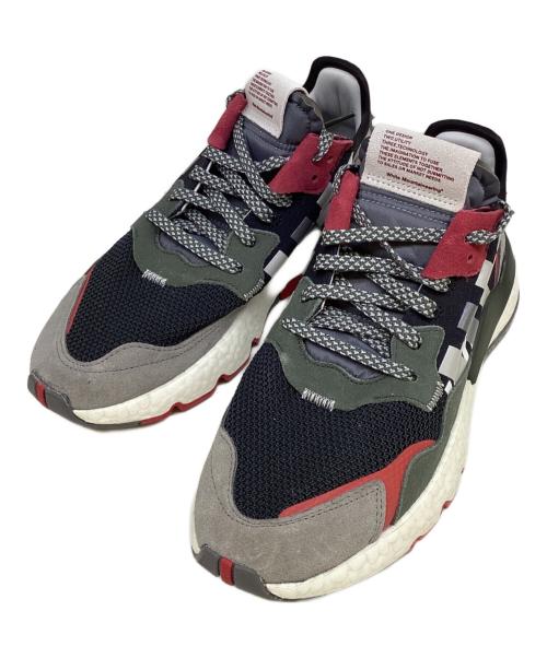 NIKE（ナイキ）NIKE (ナイキ) スニーカー グレー×ブラック×レッド サイズ:26.5 cmの古着・服飾アイテム