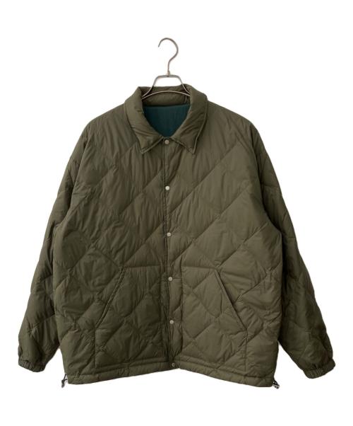 Manhattan Portage（マンハッタンポーテージ）Manhattan Portage (マンハッタンポーテージ) TAION (タイオン) リバーシブルダウンジャケット グリーン サイズ:Lの古着・服飾アイテム