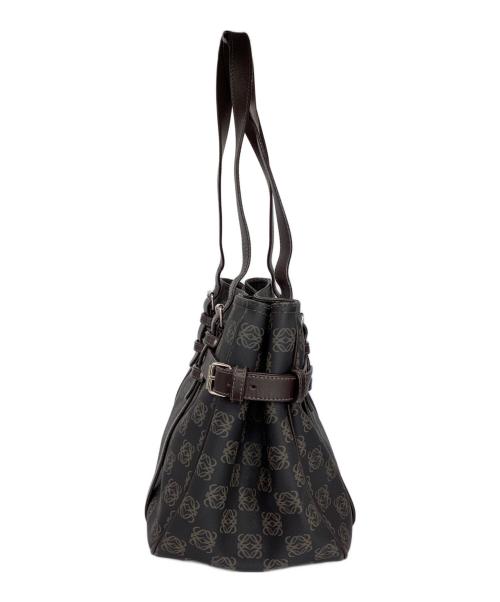 LOEWE（ロエベ）LOEWE (ロエベ) ハンドバッグ　アナグラム ダークブラウンの古着・服飾アイテム