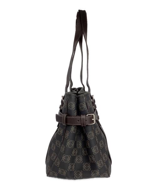 LOEWE（ロエベ）LOEWE (ロエベ) ハンドバッグ　アナグラム ダークブラウンの古着・服飾アイテム