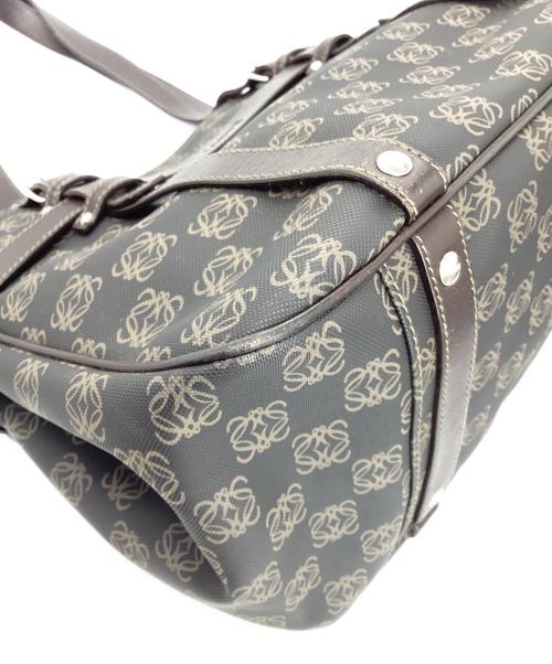 LOEWE（ロエベ）LOEWE (ロエベ) ハンドバッグ　アナグラム ダークブラウンの古着・服飾アイテム