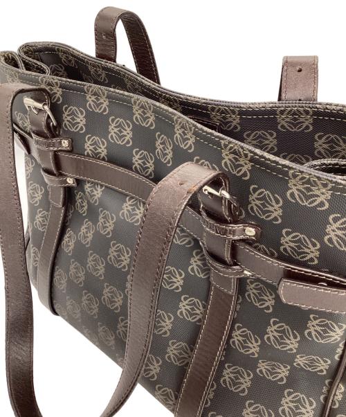 LOEWE（ロエベ）LOEWE (ロエベ) ハンドバッグ　アナグラム ダークブラウンの古着・服飾アイテム