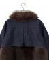 中古・古着 THINK FUR (シンクファー) ファー付きデニムジャケット インディゴ×ブラウン サイズ:M：20000円