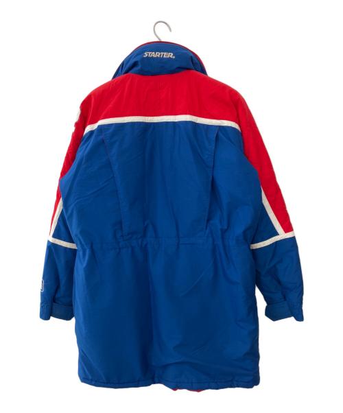 STARTER（スターター）STARTER (スターター) 中綿コート ブルー×レッド サイズ:Mの古着・服飾アイテム