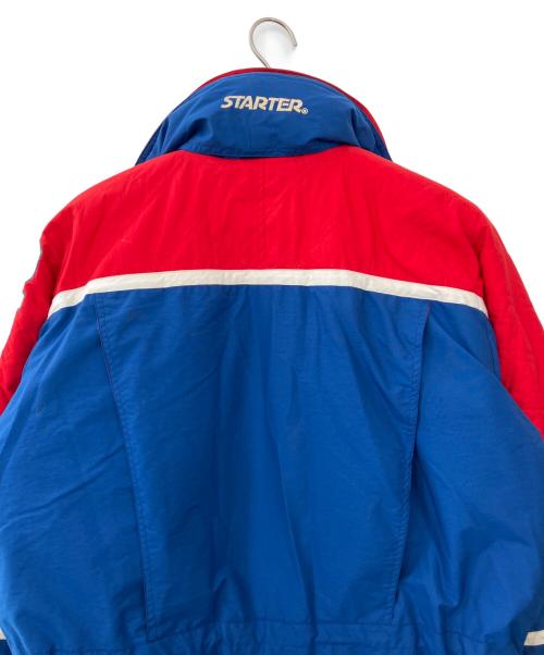 STARTER（スターター）STARTER (スターター) 中綿コート ブルー×レッド サイズ:Mの古着・服飾アイテム