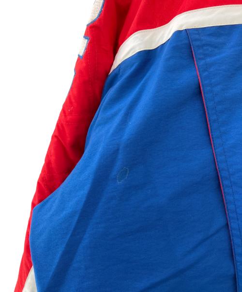 STARTER（スターター）STARTER (スターター) 中綿コート ブルー×レッド サイズ:Mの古着・服飾アイテム