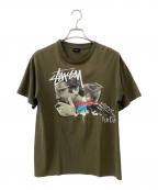 stussyステューシー）の古着「半袖カットソー」｜カーキ