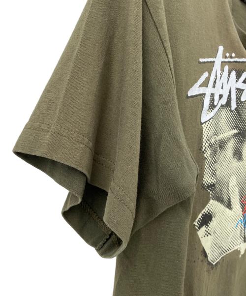 stussy（ステューシー）stussy (ステューシー) 半袖カットソー カーキ サイズ:Mの古着・服飾アイテム